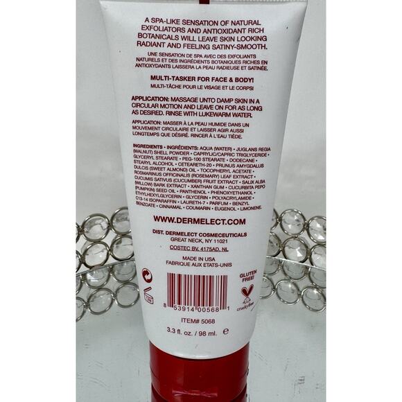 DERMELECT All-Aglow All Over Scrub. 3.3 fl. oz Full Size - No Box-Sealed. - Picture 3 of 4
